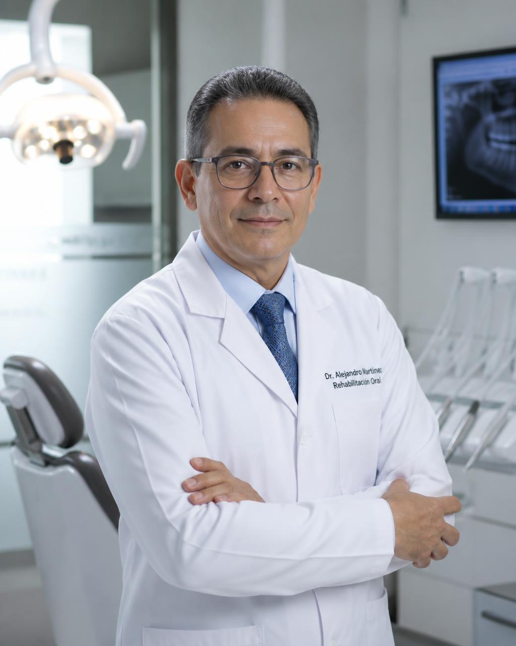 Retrato del Dr. Alejandro Martínez, implantólogo y cirujano oral